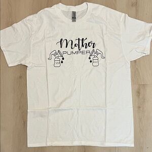 White 'Mother Pumper' Graphic T-Shirt